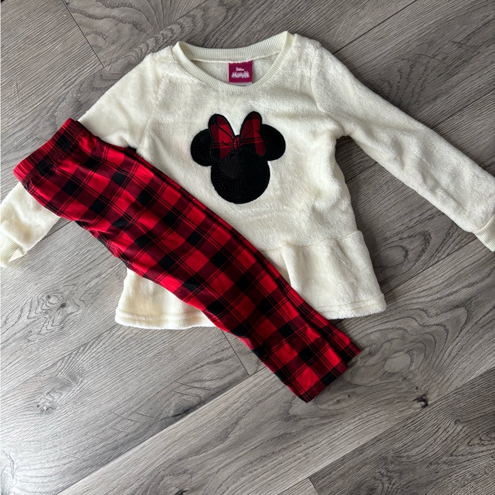 Disney Cream and Red Minnie Mouse Kids Matching Set